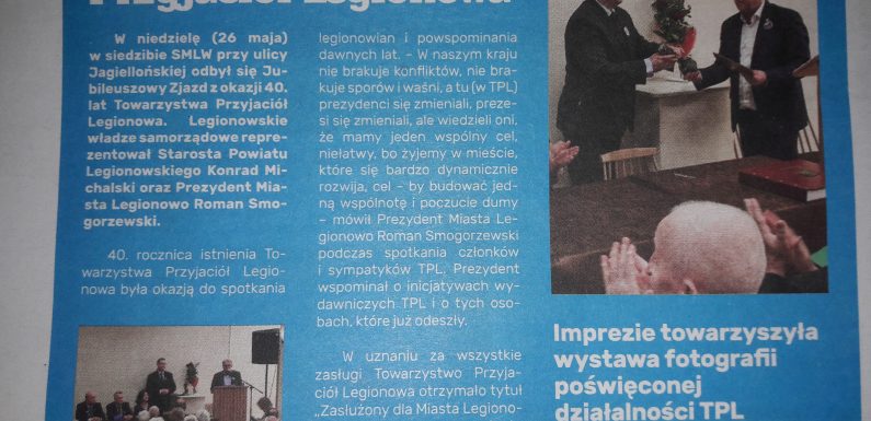 Jubileusz TPL w prasie lokalnej